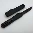Microtech Ultratech ZBP S/E Part Serrated DLC Shadow Signature Series 1121-2DLCTSH