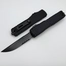 Microtech Ultratech ZBP S/E Part Serrated DLC Shadow Signature Series 1121-2DLCTSH