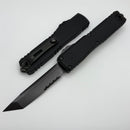 Microtech Ultratech ZBP T/E Part Serrated DLC Shadow Signature Series 1123-2DLCTSH