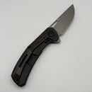 Pre-Owned Tactile Knife Co Archer Orange TechnoCarbo Inlaid Blackwash Titanium Framelock w/ MagnaCut