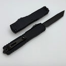 Microtech Ultratech ZBP T/E Part Serrated DLC Shadow Signature Series 1123-2DLCTSH