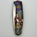 Custom Knife Factory FIF18 Tumbled Titanium Handles & M398 One Off