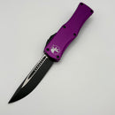 Pre-Owned Microtech Hera Single Edge Black Standard & Violet 703-1VI