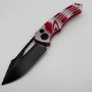 Pre-Owned Heretic Knives Pariah M/A Button Lock Candy Cane G-10 Handles w/ DLC MagnaCut H046-6A-CANDY