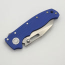 Demko AD20.5 20CV Shark Foot & Blue G-10 Handles