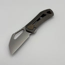 Pre-Owned Custom Knife Factory OK Chisel M398 and Titanium/Timascus