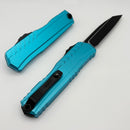 Microtech Cypher II Black S/E & Turquoise Handle 1241-1TQ