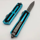 Microtech Scarab 2 Gen 3 D/E Apocalyptic Partial Serrated w/ Turquoise Handle 1280-11APTQ