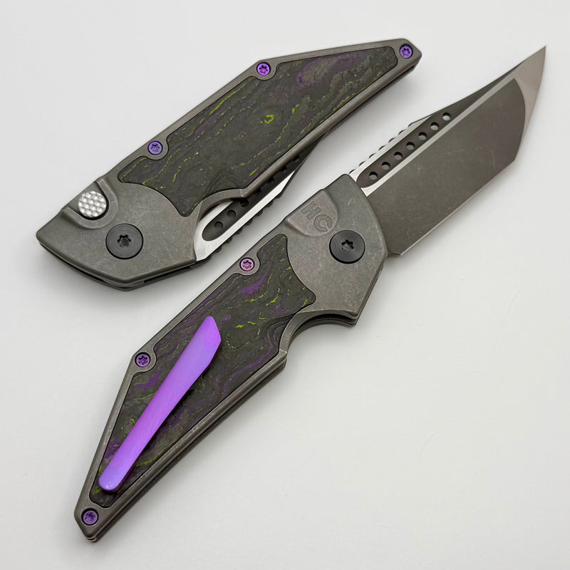 Hypercut Dharma Titanium Handles w/ World Breaker Camo Carbon Inlays &