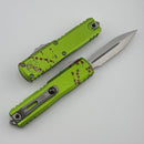 Microtech UTX-85 Gen IV Zombie Tech w/ Stonewash D/E Part Serrated M390MK 12324-11Z