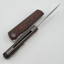 North Mountain Blade Chop 4 w/ Orange Ceramic Carbon Fiber Handles & SLD-Magic Clip Point