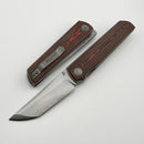 North Mountain Blade Chop 4 w/ Orange Ceramic Carbon Fiber Handles & SLD-Magic Tanto