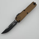 Microtech UTX-85 Gen IV w/ Tan Handle & Black S/E M390MK 12314-1TA