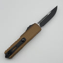 Microtech UTX-85 Gen IV w/ Tan Handle & Black S/E M390MK 12314-1TA