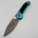 Pre-Owned Microtech Knives LUDT Gen III Apocalyptic Drop Point w/ Turquoise Handle 1135-10APTQ