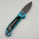 Pre-Owned Microtech Knives LUDT Gen III Apocalyptic Drop Point w/ Turquoise Handle 1135-10APTQ