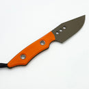 Heretic Kobold Orange G-10 Handles w/ OD Green Bowie MagnaCut Fixed Blade H065-18A-OG-G10