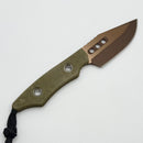 Heretic Kobold OD Green G-10 Handles w/ Bronze Bowie MagnaCut Fixed Blade H065-7A-OD-G10