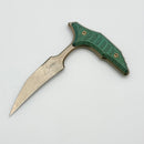 Microtech & Bastinelli Bee Marfione Select Bronze Stonewash w/ Antigue Green Handles & Bronze Hardware 218-13MS1