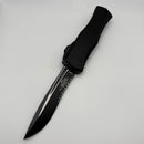 Pre-Owned Microtech Knives Hera II Tactical Recurve Partial Serrated w/ Black Handle 1705-2T