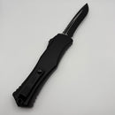 Pre-Owned Microtech Knives Hera II Tactical Recurve Partial Serrated w/ Black Handle 1705-2T