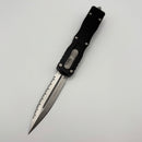 Pre-Owned Microtech Dirac D/E Stonewash Full Serrated & Black 225-12