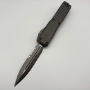Pre-Owned Microtech Ultratech ZBP D/E Partial Serrated Apocalyptic w/ Natural Clear Handle 1122-11APNC