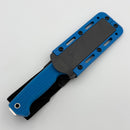 Demko FreeReign USA Made Clip Point 3V & Blue Rubberized Handle Fixed Blade