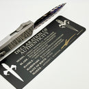 Marfione Custom Combat Troodon LT Gen III w/ Stainless Satin Handle & Blued Dragonskin San Mai Damascus D/E