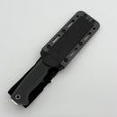 Demko FreeReign USA Made Clip Point 3V & Gray Rubberized Handle Fixed Blade