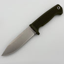 Demko FreeReign USA Made Clip Point 3V & OD Green Rubberized Handle Fixed Blade
