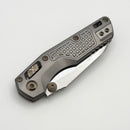 Marfione Custom MSI RAM LOK Mini Double Vapor Blast Frag Titanium Handles w/ Flamed/Bronze Accents & Cracked Ice M390MK