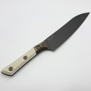 Microtech Utility Knife Ivory G-10/Bronze Titanium Bolster Handle w/ DLC M390MK Signature Series 3400B-1DLCIVS