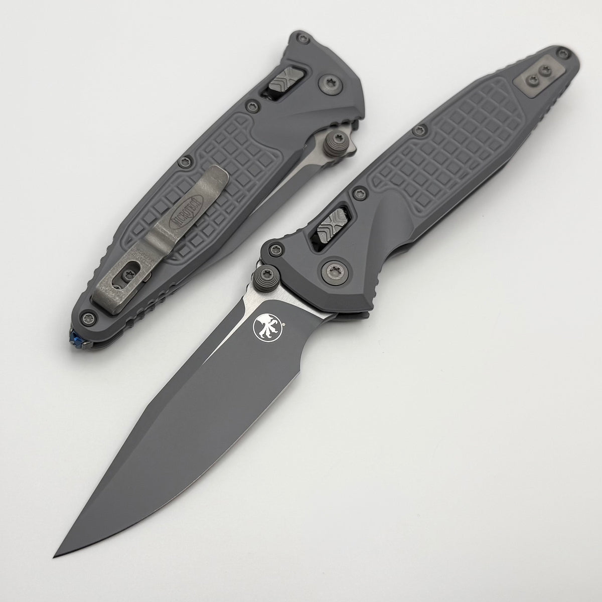 Microtech Socom Ram-Lok w/ Storm Cerakote Aluminum Frag Handles & S/E