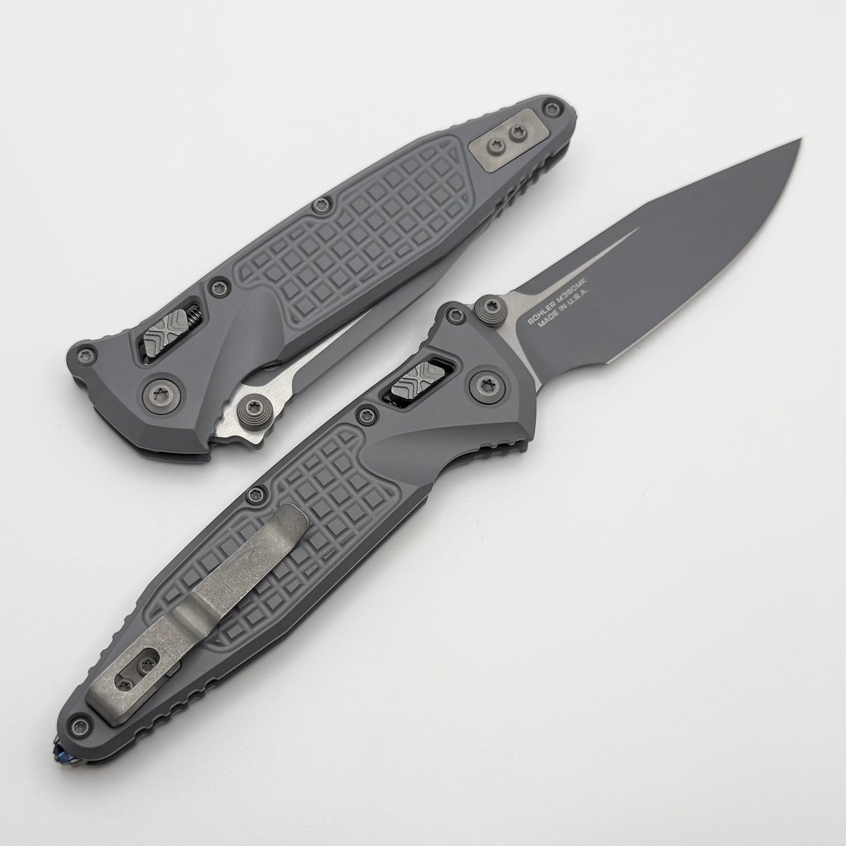 Microtech Socom Ram-Lok w/ Storm Cerakote Aluminum Frag Handles & S/E