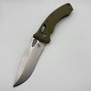 Pre-Owned Microtech Amphibian RAM LOK OD Green Fluted G-10 & Stonewash M390MK 137RL-10FLGTOD