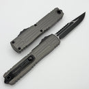 Microtech Ultratech EX - ZBP Natural Clear Milled Handle w/ Black Interceptor M390MK Signature Series 1117EX-1NCS