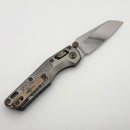 Marfione Custom MSI RAM LOK Mini Double Vapor Blast Frag Titanium Handles w/ Flamed/Bronze Accents & Mirror M390MK