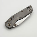 Marfione Custom MSI RAM LOK Mini Double Vapor Blast Fluted Titanium Handles w/ Flamed/Bronze Accents & Mirror M390MK