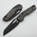 Microtech Knives MSI RAM LOK Distressed Flag Aluminum Handles & M390MK 210-1DFLAGS-Z23