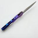 MachineWise Sonora Blue Titanium Integral Handle w/ Brass Bolster & Lightwash S90V