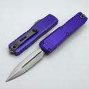 Microtech UTX-85 Gen IV w/ Purple Handle & Stonewash D/E M390MK 12324-10PU