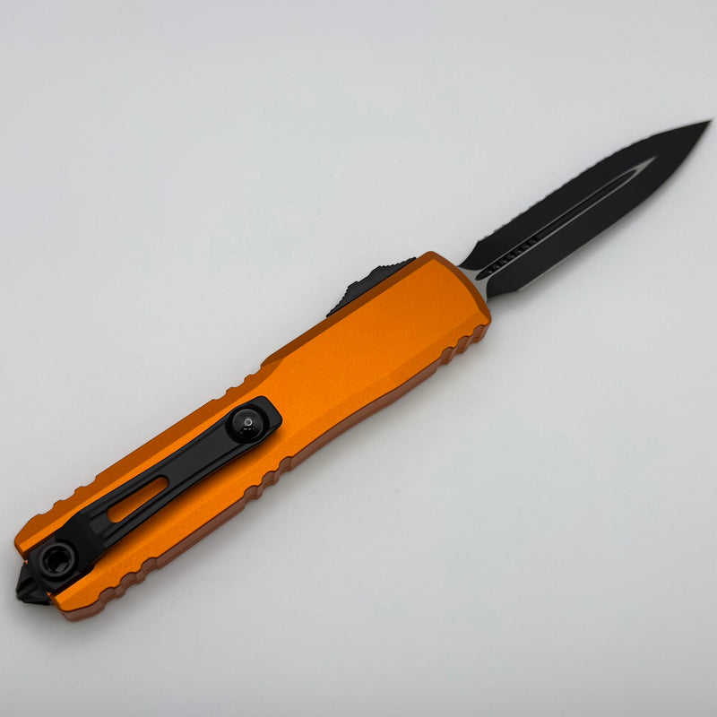 Microtech Ultratech Gen IV D/E Tactical Full Serrated w/ Orange Handle 11224-3OR