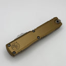 Microtech Ultratech Gen IV D/E Stonewash Standard w/ Tan Handle 11224-10TA