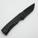 Chaves Knives Redencion 229 Kickstop PVD & Brown Micarta Inlays w/ M390 PVD Two Tone Tanto