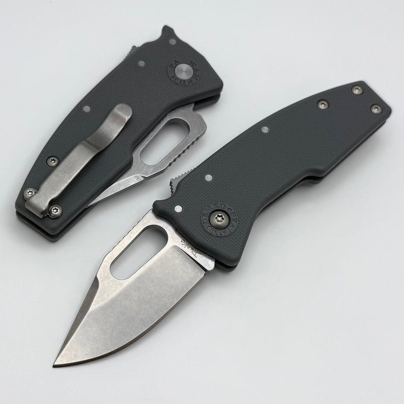 Demko Nano Shark w/ Gray GRN Handles & Clip Point AUS10A