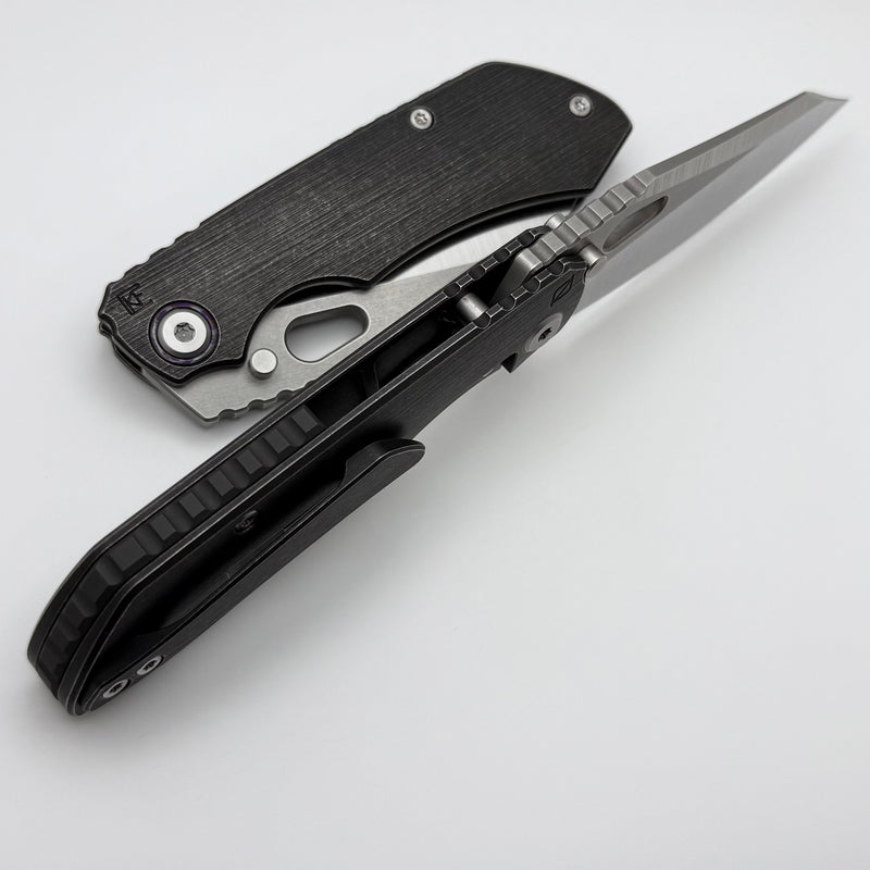 Custom Knife Factory Evo 3.0C Dark Ti w/ Rotten Design Regrind M390