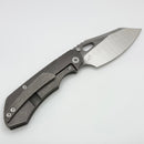 Custom Knife Factory Evo 3.0A Stonewash w/ Rotten Design Regrind M390