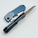 Kansept Knives Loki Blue Frag Titanium Handles & Satin S35VN K1058B6