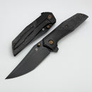 Kansept Knives Deadite Carbon Fiber/Titanium Handles & Blackwash S35VN K1081A5